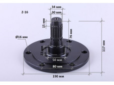 Ступиця колеса переднього Foton 244/254, ДТП 244