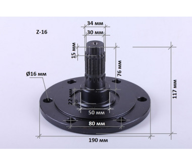 Ступиця колеса переднього Foton 244/254, ДТП 244