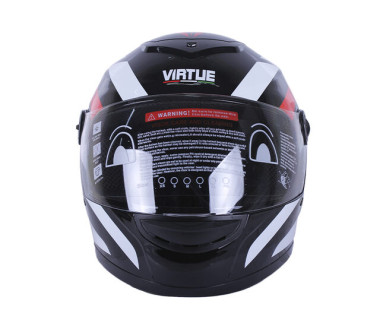 Шлем MD-101B черный полосатый size M - VIRTUE