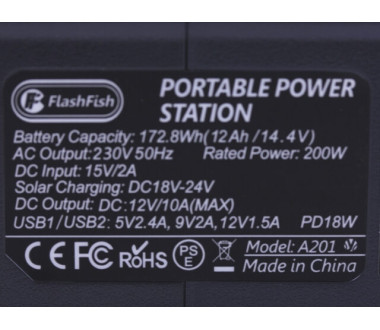 Портативная зарядная станция A201 FlashFish 48000mAh 200W