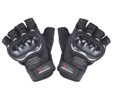 Моторукавички YM001-15 (короткі) чорні size L