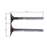 Клапани TTG на трактор Shifeng 240 з дизельним двигуном SF-138-2, к-т 2 шт.