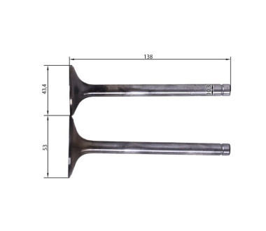 Клапани TTG на трактор Shifeng 240 з дизельним двигуном SF-138-2, к-т 2 шт.