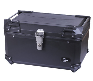 Кофр прямокутний для мотоцикла пластиковий чорний, 60л - YBX