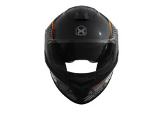 Шолом для мотоцикла, скутера 902 Hunter TTG інтеграл (чорний з помаранчевим, One size 54-61 см)