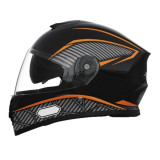 Шолом для мотоцикла, скутера 902 Hunter TTG інтеграл (чорний з помаранчевим, One size 54-61 см)