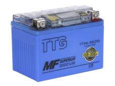 Акумулятор гелевий TTG YTX4L-BS 4AH, 113×70×85 мм на інверторний генератор, синій, з дисплеєм