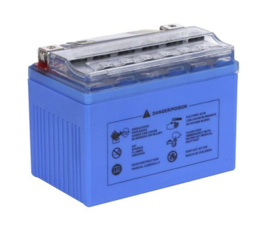 Акумулятор гелевий TTG YTX4L-BS 4AH, 113×70×85 мм на інверторний генератор, синій, з дисплеєм