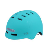 Шолом захисний бірюзовий з габаритним ліхтарем size L - TTG