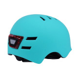 Шолом захисний бірюзовий з габаритним ліхтарем size L - TTG