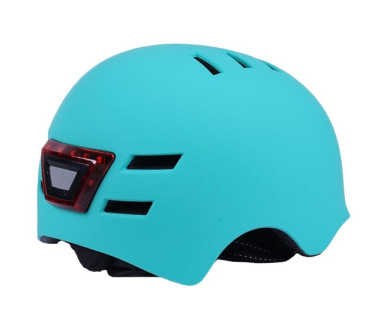 Шолом захисний бірюзовий з габаритним ліхтарем size L - TTG