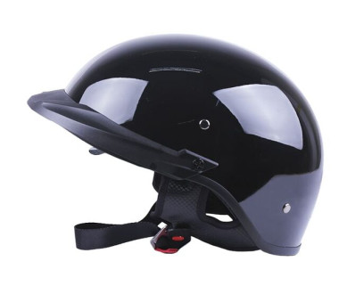 Шолом MD-513-1 чорний глянсовий + чорне скло size L - VIRTUE