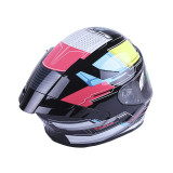 Шолом MD-821 чорний з кольоровим size L - VIRTUE