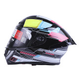 Шолом MD-821 чорний з кольоровим size L - VIRTUE