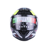 Шолом MD-821 чорний з кольоровим size L - VIRTUE