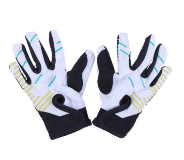 Моторукавички ZS04 ТАТА (чорний з жовтим, блакитним, дитячі, size S)