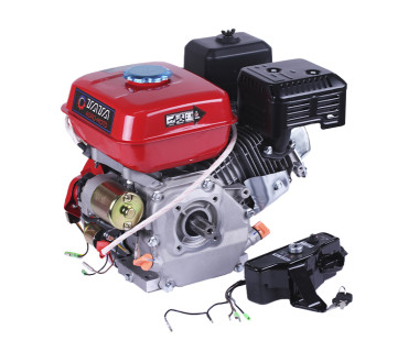 Двигатель бензиновый 170FE ТАТА (с выходом вала под шлиц, 25 мм) с электростартером, 7 л.с.