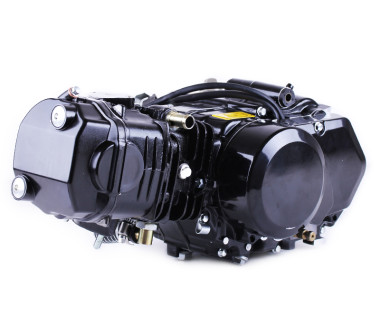 Двигун 125CC - Дельта/Альфа/Актив + радіатор + вентилятор, водяне охл., без електростартеру, BLACK - TATA LUX