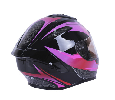 Шолом MD-813 чорний з бузковим size L - VIRTUE