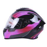 Шолом MD-813 чорний з бузковим size L - VIRTUE