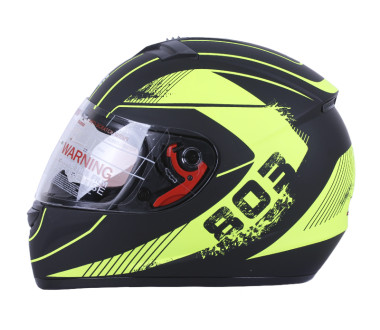 Шолом MD-803 чорний матовий з жовтим size L - VIRTUE