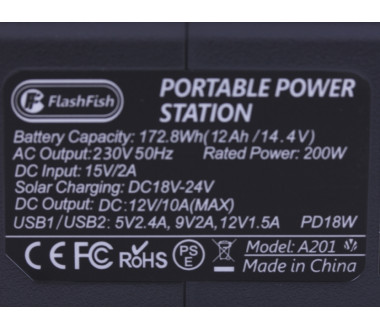 Портативна зарядна станція A201 FlashFish 48000mAh 200W