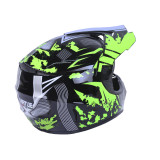 Шолом MD-905 чорний із салатовим size XS - VIRTUE