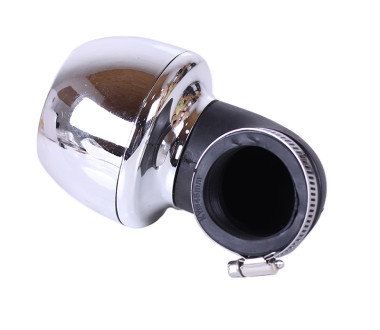 Фільтр нульовий "Turbo" хром. Ø45 мм 90° - АМ