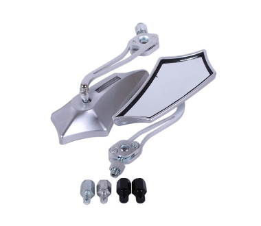 Дзеркала з перехідниками 2074 срібло (комплект) - АМ