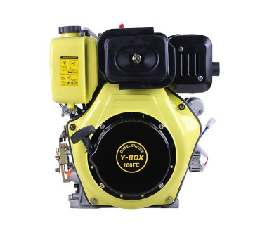Двигатель дизельный 188FE YBX (под шлицы, 25 мм) 12 л.с.