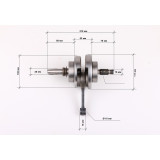 Коленвал + подшипники: 63/28/P5 * 2 шт. - СВ-150