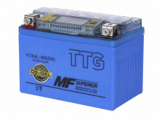 Акумулятор гелевий TTG YTX4L-BS 4AH, 113×70×85 мм синій, з дисплеєм