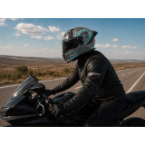 Шлем для мотоцикла, скутера 800 Racing 269 TTG интеграл (серый с графикой глянцевый, size M)