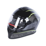 Шлем для мотоцикла, скутера 902 Hunter TTG интеграл (черный с зелёным, One Size 54-61 см)