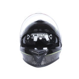 Шлем для мотоцикла, скутера 902 Hunter TTG интеграл (черный с зелёным, One Size 54-61 см)