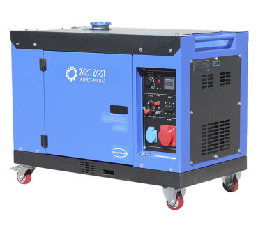 Генератор безшумный дизельный TΛTΛ JM10000TD 6.5/6.8KW (однофазный, со свечой накала)