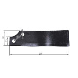 Нож фрезы правый 1GLN125/140 720gr 60×215 мм Mototraktor