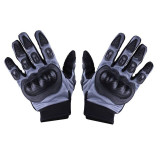 Моторукавички чорні із сірим текстилем size XL MS07