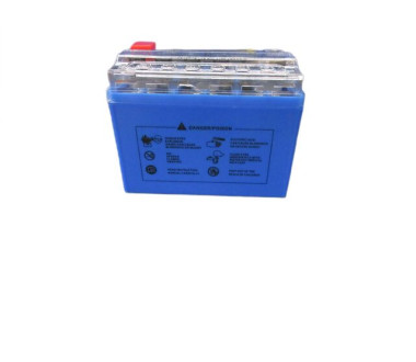 Акумулятор гелевий TTG YTX4L-BS 4AH, 113×70×85 мм синій, з дисплеєм