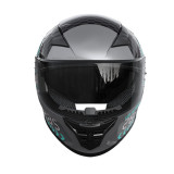 Шлем для мотоцикла, скутера 800 Racing 269 TTG интеграл (серый с графикой глянцевый, size M)