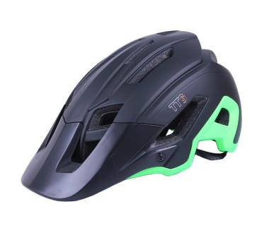 Шолом захисний чорний із салатовим size L - TTG