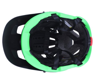 Шолом захисний чорний із салатовим size L - TTG