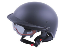 Шолом MD-513-1 чорний матовий + чорне скло size S - VIRTUE