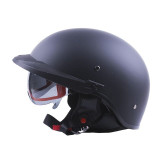 Шолом MD-513-1 чорний матовий + чорне скло size S - VIRTUE
