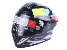 Шолом MD-821 чорний з кольоровим size XL - VIRTUE