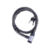 Замок протиугінний тросовий 22мм*1000мм (під ключ) ZX1103