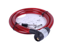 Замок протиугінний спіральний 15мм*1000мм (під ключ) ZX2116