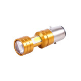 Лампа фари діодна 2 кристали лінза Н6 BA20D 12V 35/35W - LED - АМ