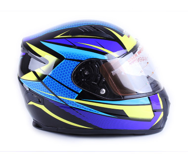 Шолом MD-FP02 жовто-блакитний size M - VIRTUE