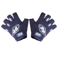 Моторукавички YM001-15 (короткі) чорні з білим size L